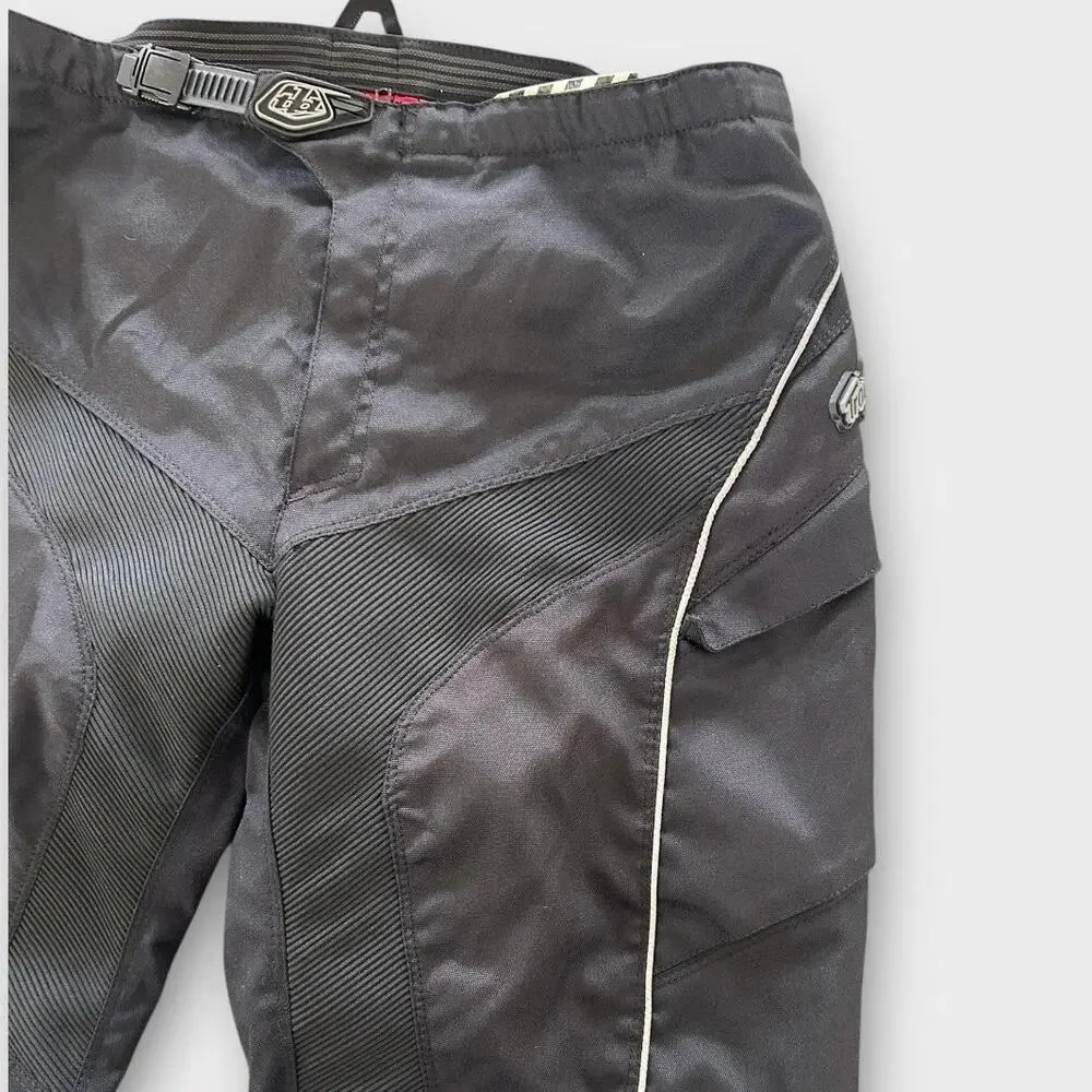 Troy Lee Designs REV Motocross Riding Pants Mens 38 Black Mesh Lined MX ATV